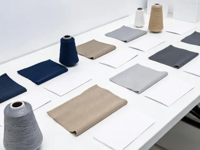 Uniform textile swatches under specification review